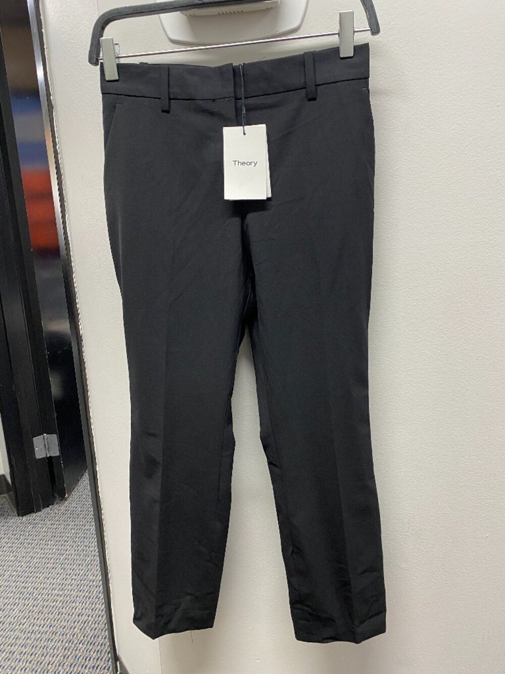 Theory Treeca 2 Wool Blend Pants Size 2 Color Black